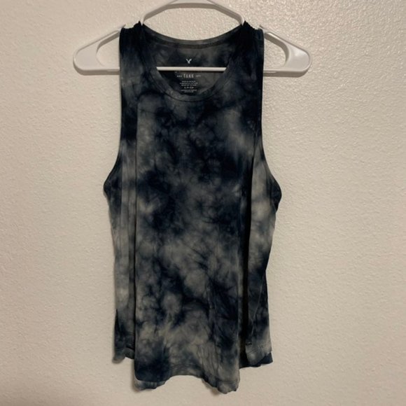 American Eagle Outfitters Tops - American Eagle Tie Dye Blue Sz S Tank to